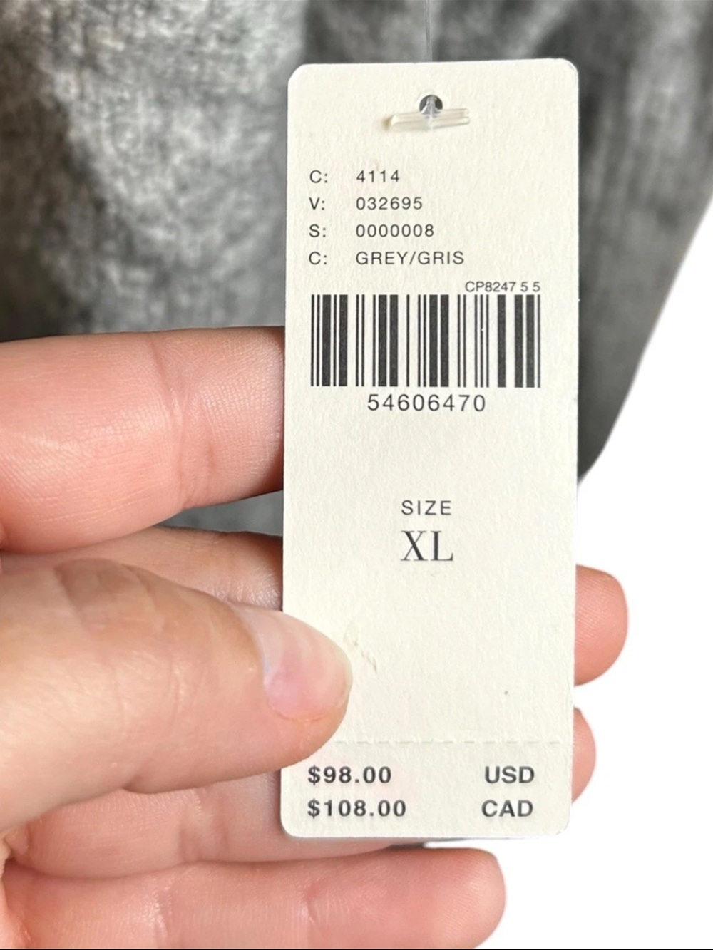 NWT Anthropologie Gray Boatneck Sweater XL Merino Wool Blend Oversized Pullover - Picture 4 of 5